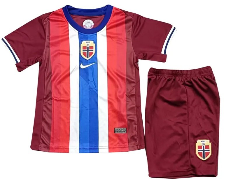 Kit infantil I seleção da Noruega 2024 Home